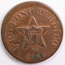 1861-64 Civil War Patriotic Token, Very Fine Circulated Coin, Store