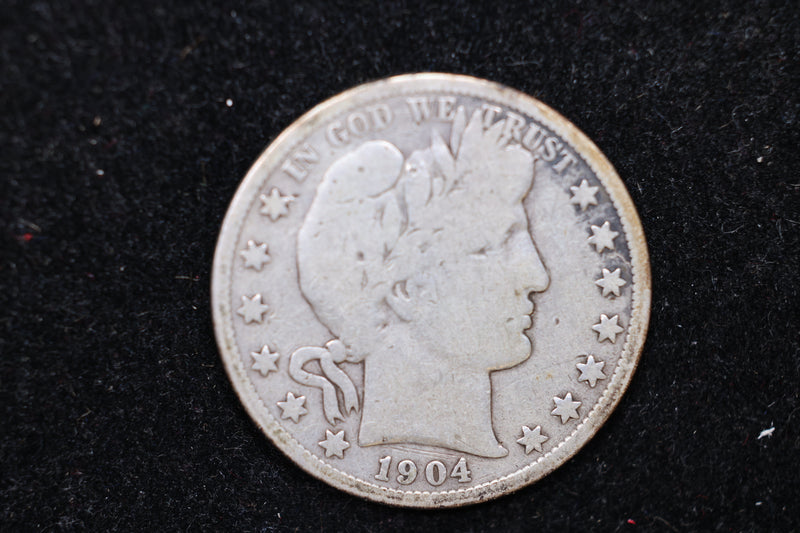 1904-S Barber Half Dollar., Circulated Coin. Large Affordable Sale