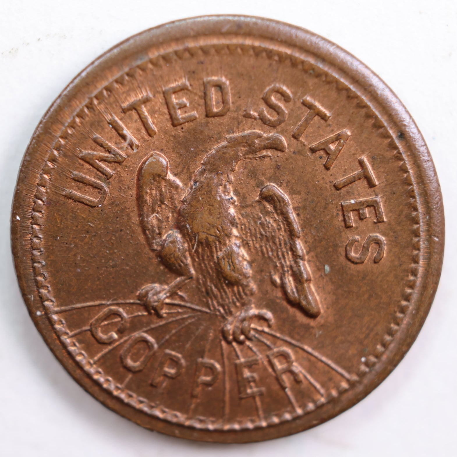 1861-64 Civil War Patriotic Token, About Uncirculated Coin, Store #CN016