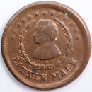 1861-64 Civil War Token, Extra Fine Circulated Coin, Store