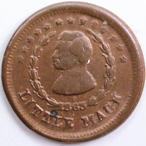 1861-64 Civil War Token, Extra Fine Circulated Coin, Store #CN018