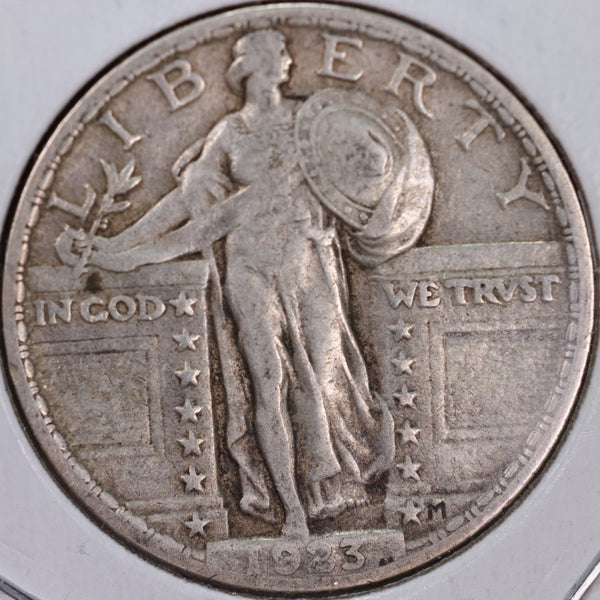 1923 Standing Liberty Quarter, Very Fine Circulated Coin, Store #QR0070