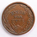 1861-64 Civil War Patriotic Token, Extra Fine Circulated Coin, Store