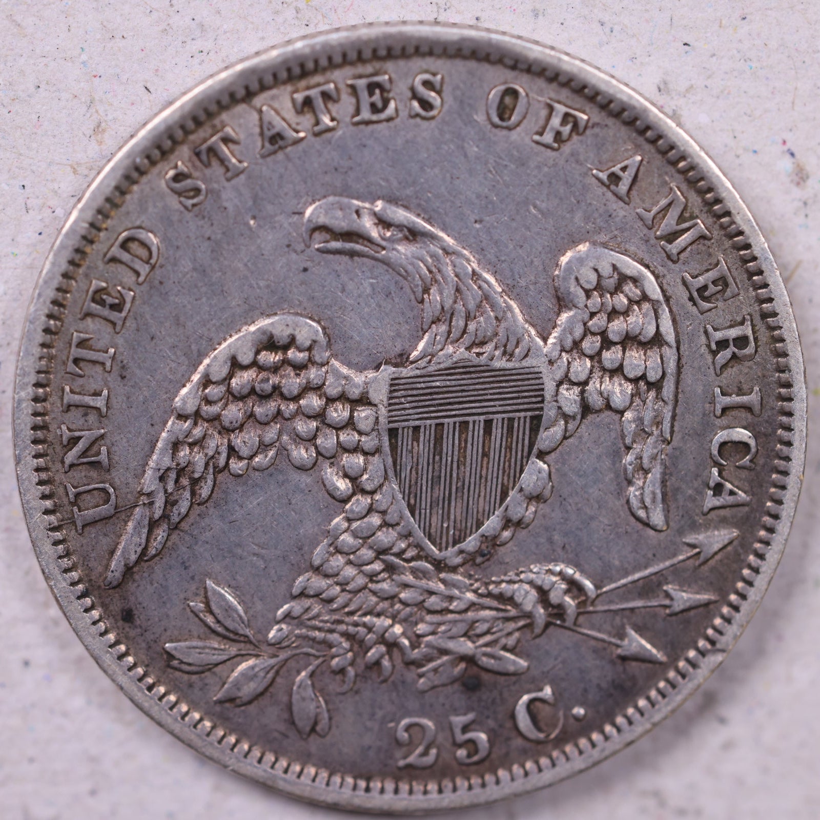 1835 Capped Bust Quarter., Extra Fine Circulated Collectible Coin., Store#QR1346