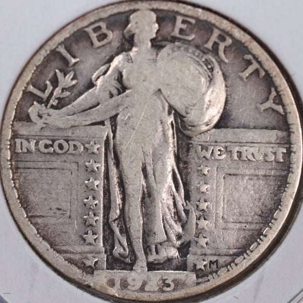 1923 Standing Liberty Quarter, Very Fine Circulated Coin, Store #QR0075