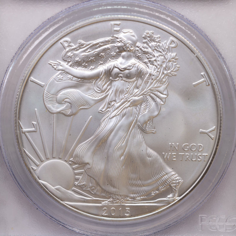 2013 (S) American Silver Eagle, Struck at San Francisco, PCGS MS70, Store