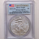2013 (S) American Silver Eagle, Struck at San Francisco, PCGS MS70, Store