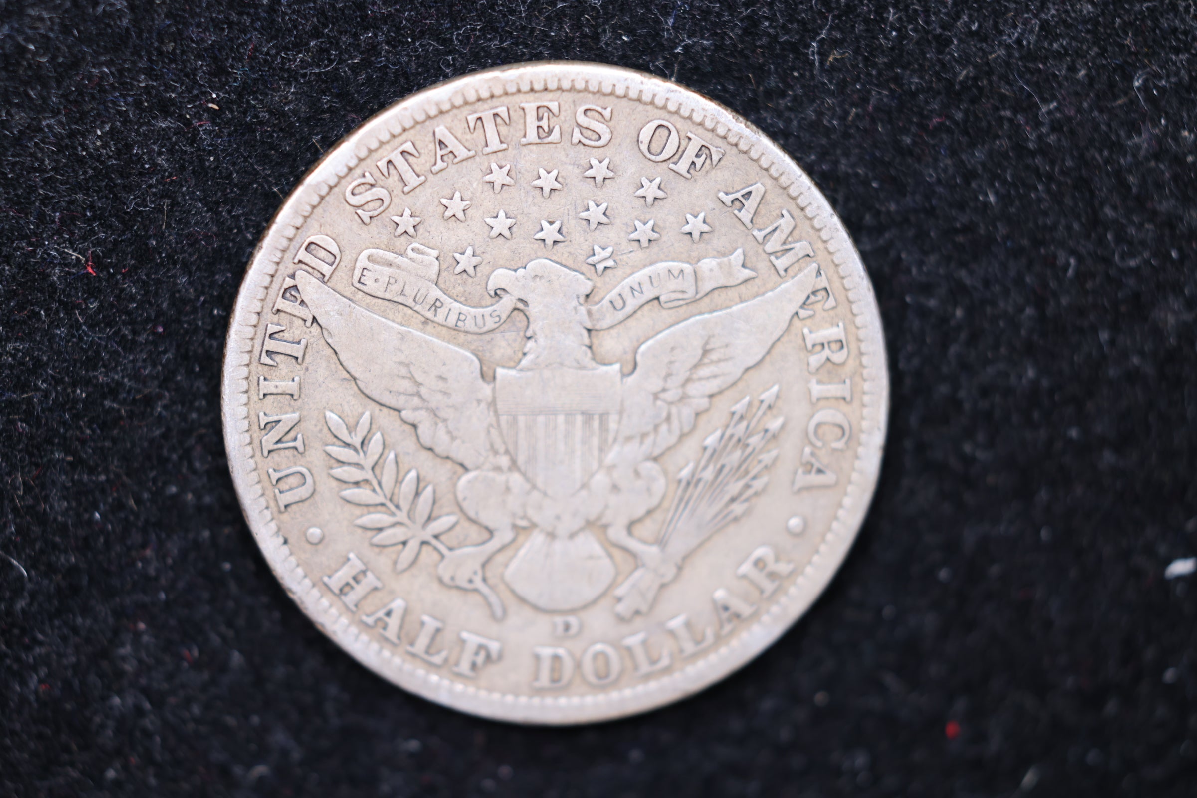 1915-D Barber Half Dollar., Circulated Coin. Large Affordable Sale #HR432