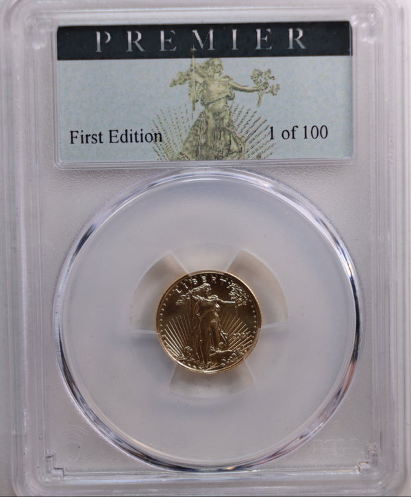 2021 $5 Gold American Eagle, 1/10 Gold Coin, PCGS Premier Graded MS-70. Store #G0006