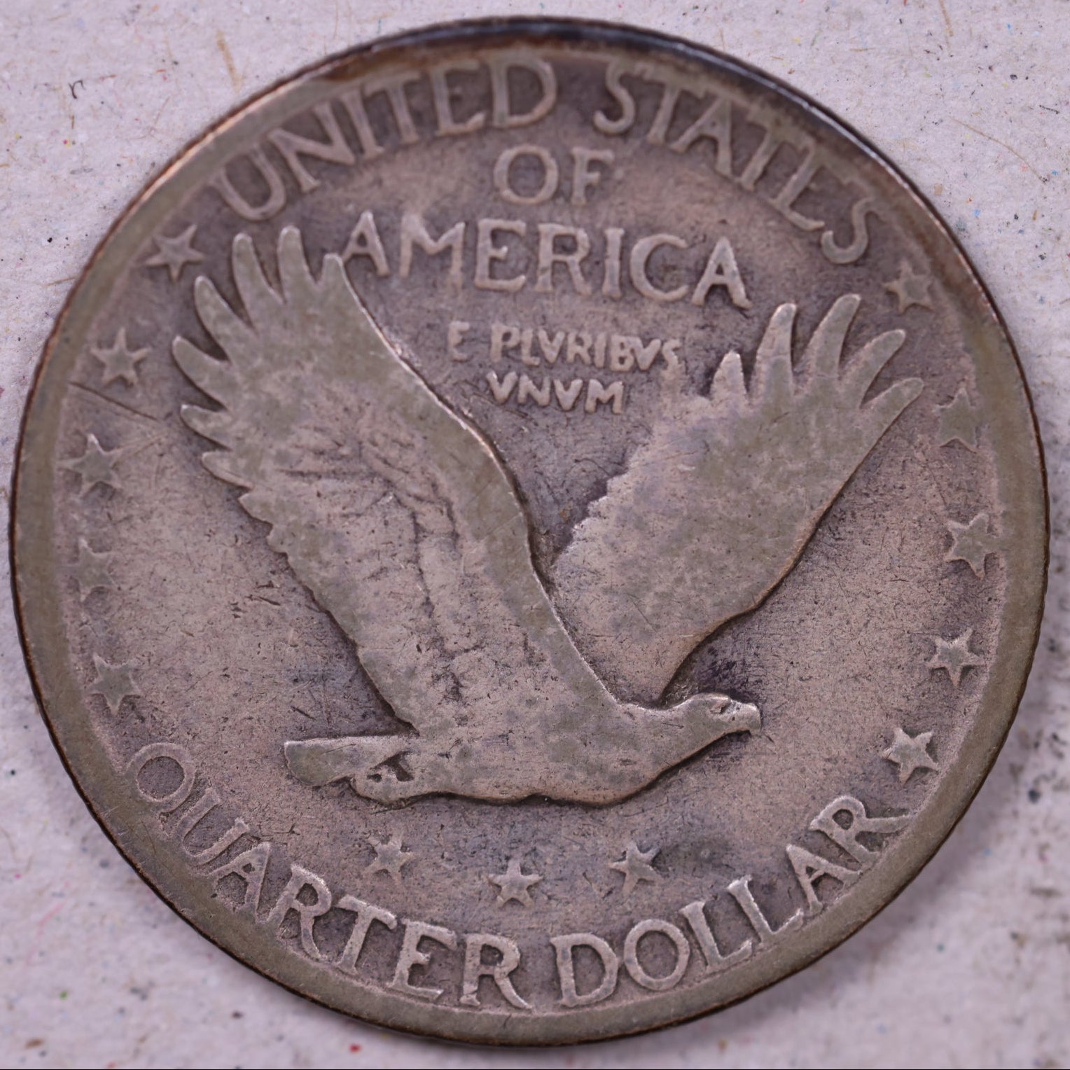 1928-S Standing Liberty Silver Quarter, Very Good Circulated Coin, Store #QR1667.