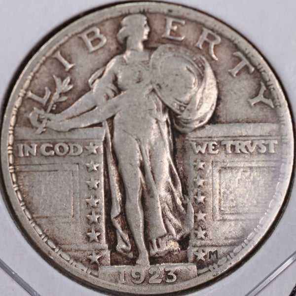 1923 Standing Liberty Quarter, Very Fine Circulated Coin, Store #QR0079