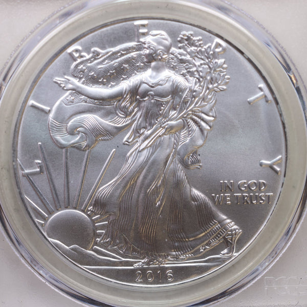 2016 American Silver Eagle, '30th Anniversary' Label, PCGS MS70, Store #AE0247.