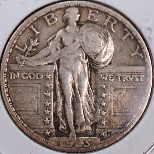 1923 Standing Liberty Quarter, Extra Fine Circulated Coin, Store #QR0081
