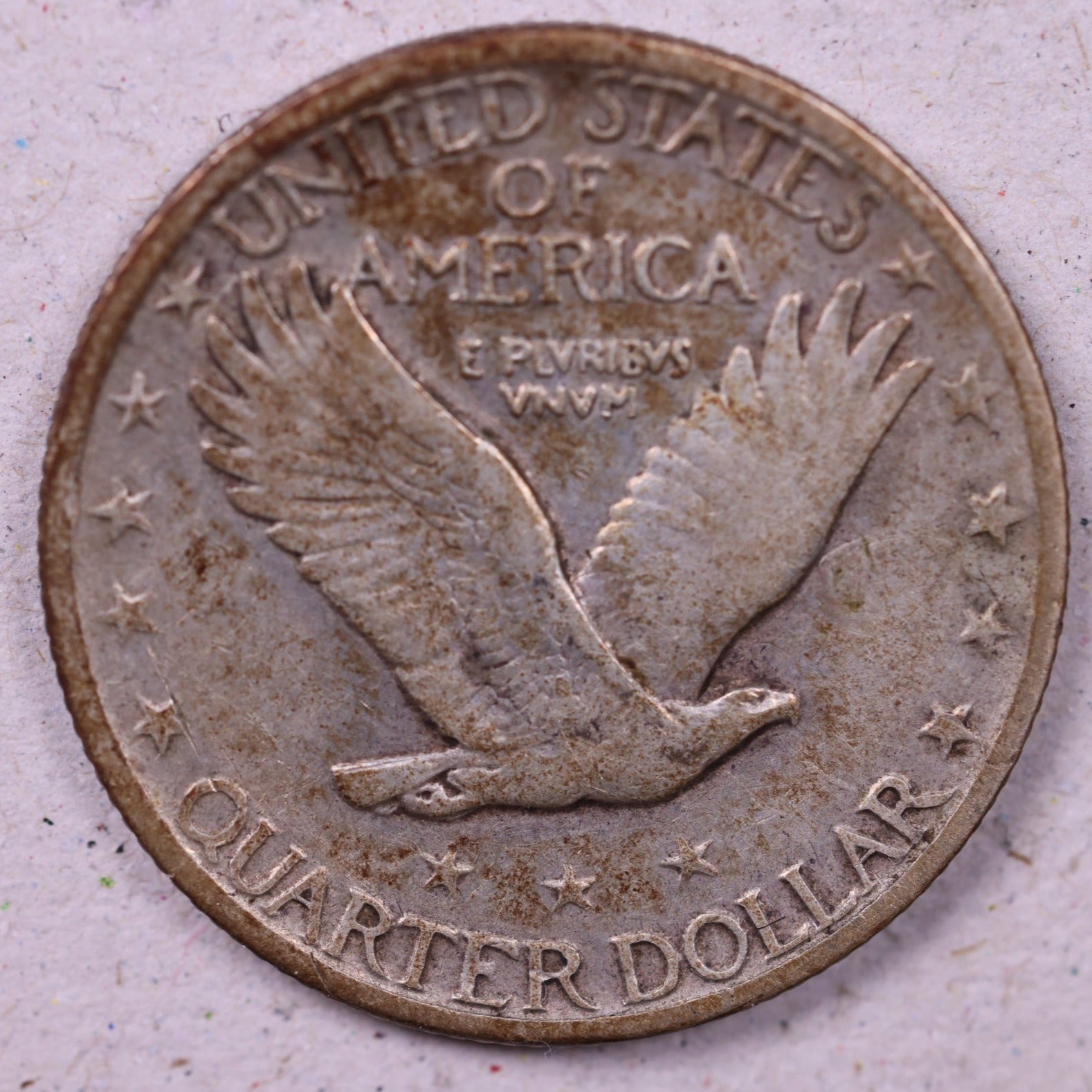 1919-S Standing Liberty Silver Quarter., Very Fine Circulated Coin., Store#QR1560