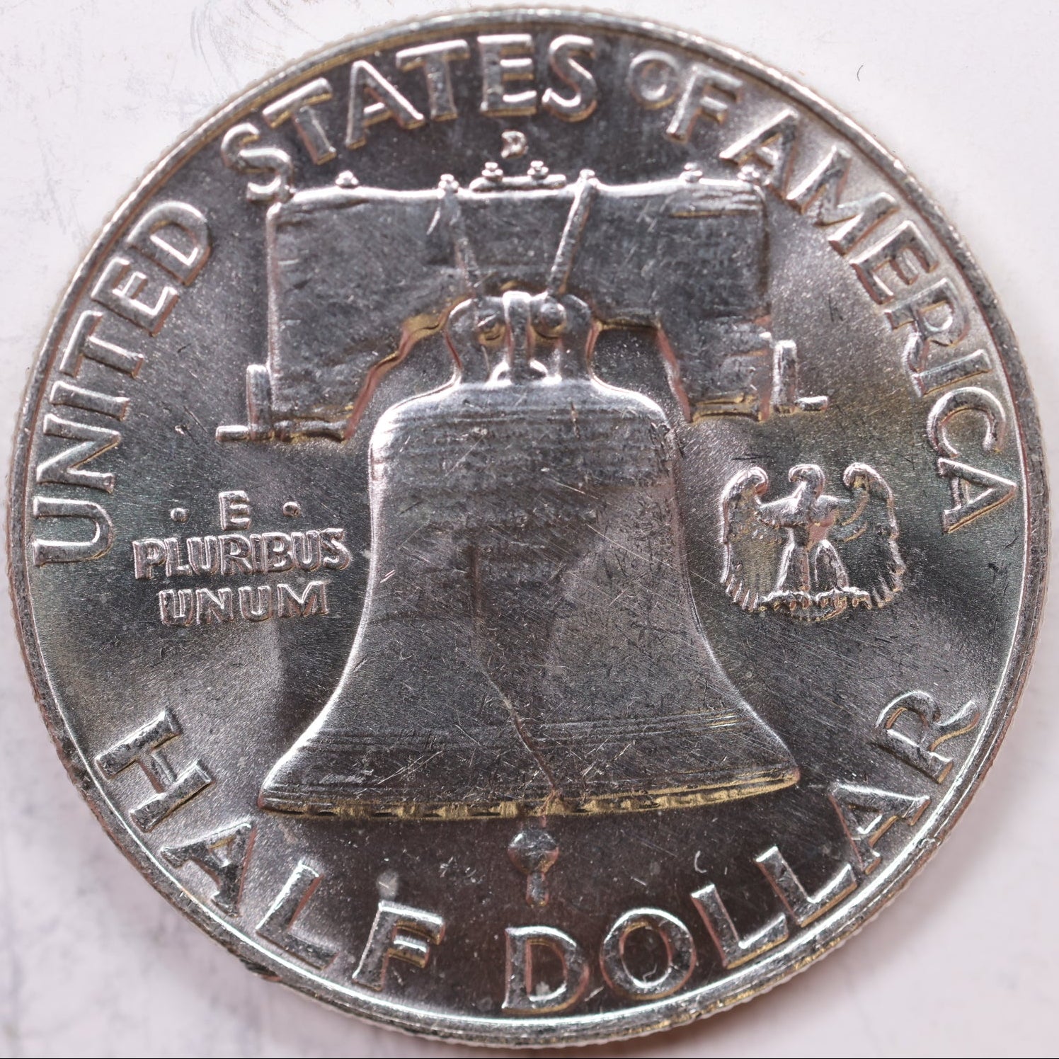 1958-D Franklin Half Dollar, Mint State Uncirculated Coin, Store #HR1194