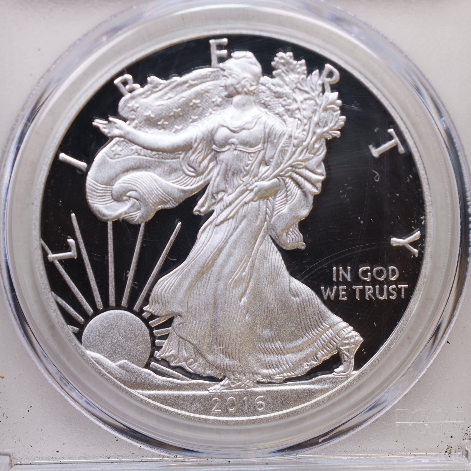 2016-W American Silver Eagle, 'Premier' Label, PCGS PF70, Store #AE0248