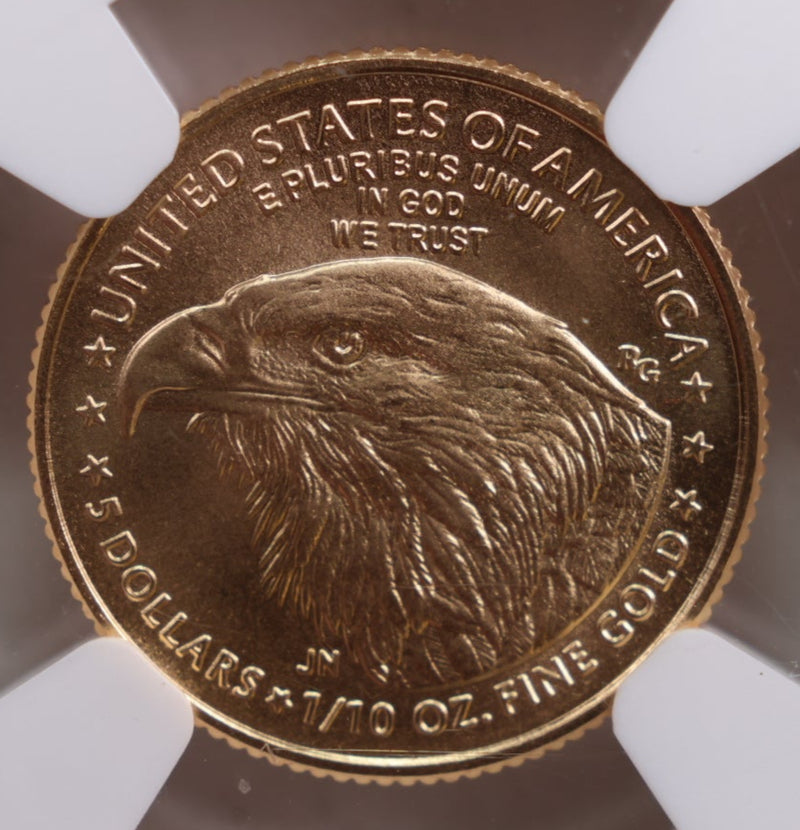 2024 $5 American Eagle, 1/10th OZT Gold Coin, NGC P.S.S. MS-70 Store