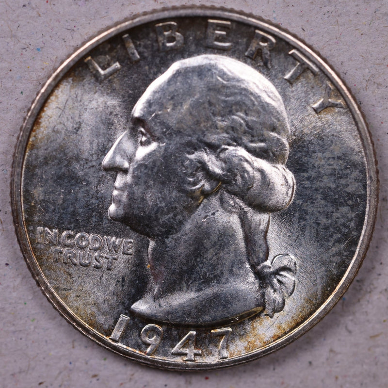 1947-S Washington Silver Quarter., Mint State., Uncirculated Coin., Store