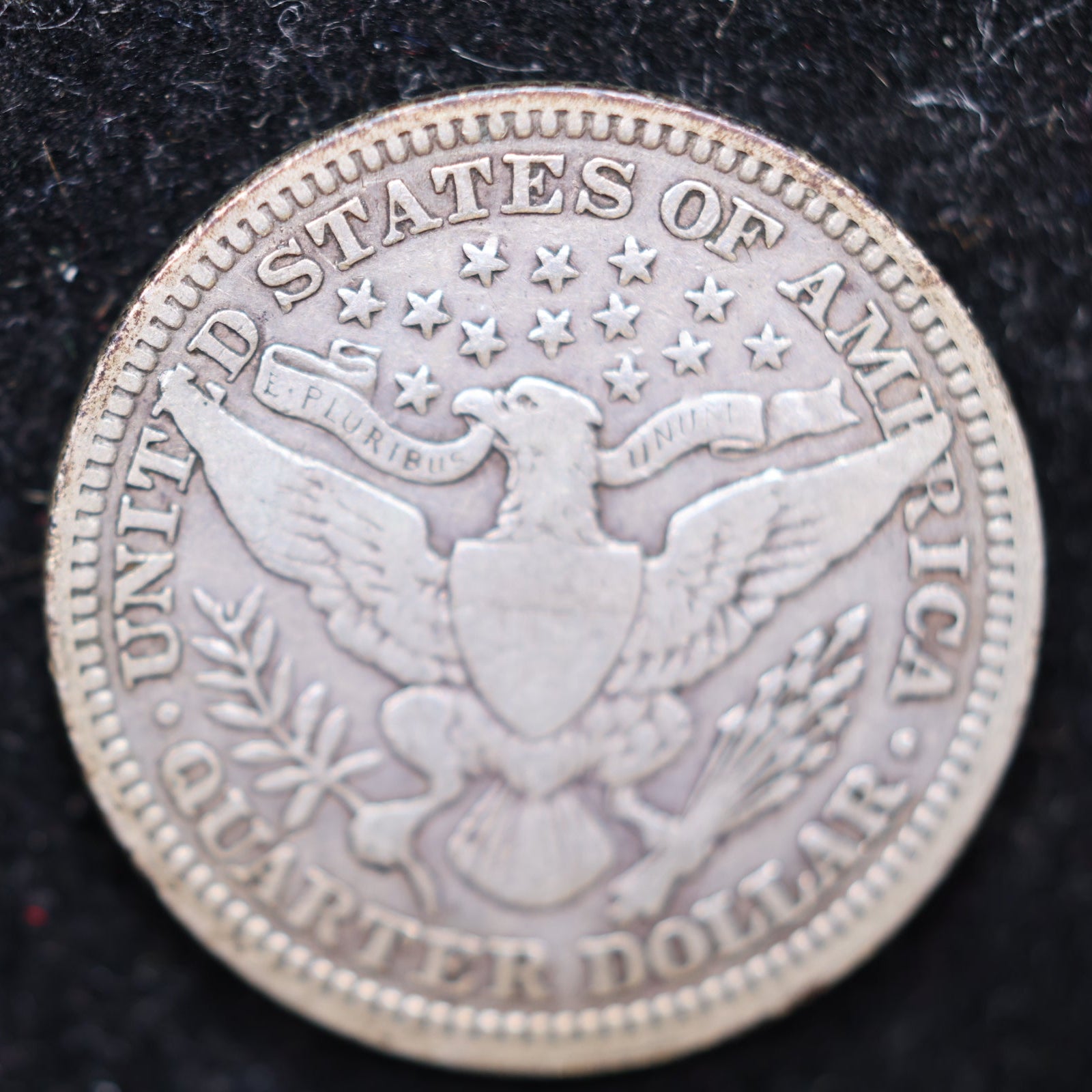1915 Barber Silver Quarter, Very Fine Circulated Coin, Store #QR1544.