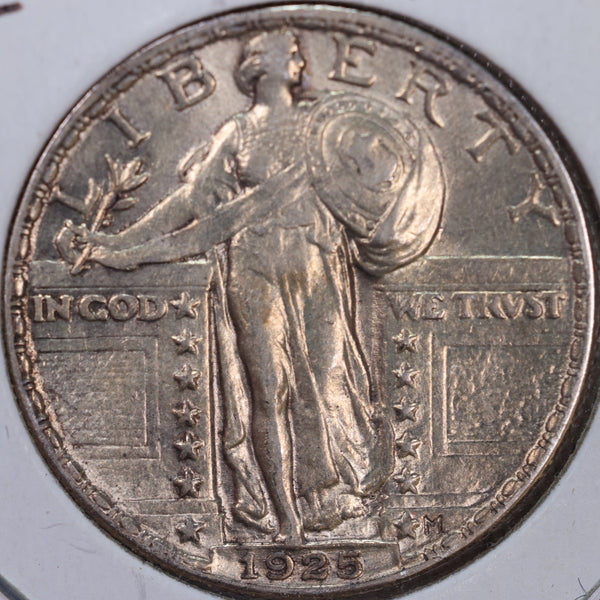 1925 Standing Liberty Quarter, Abt Uncirculated Coin, Store #QR0088