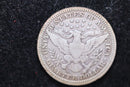 1915 Barber Silver Quarter, Circulated Coin. Large Affordable Sale