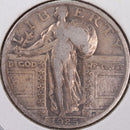 1925 Standing Liberty Quarter, Very Good Circulated Coin, Store