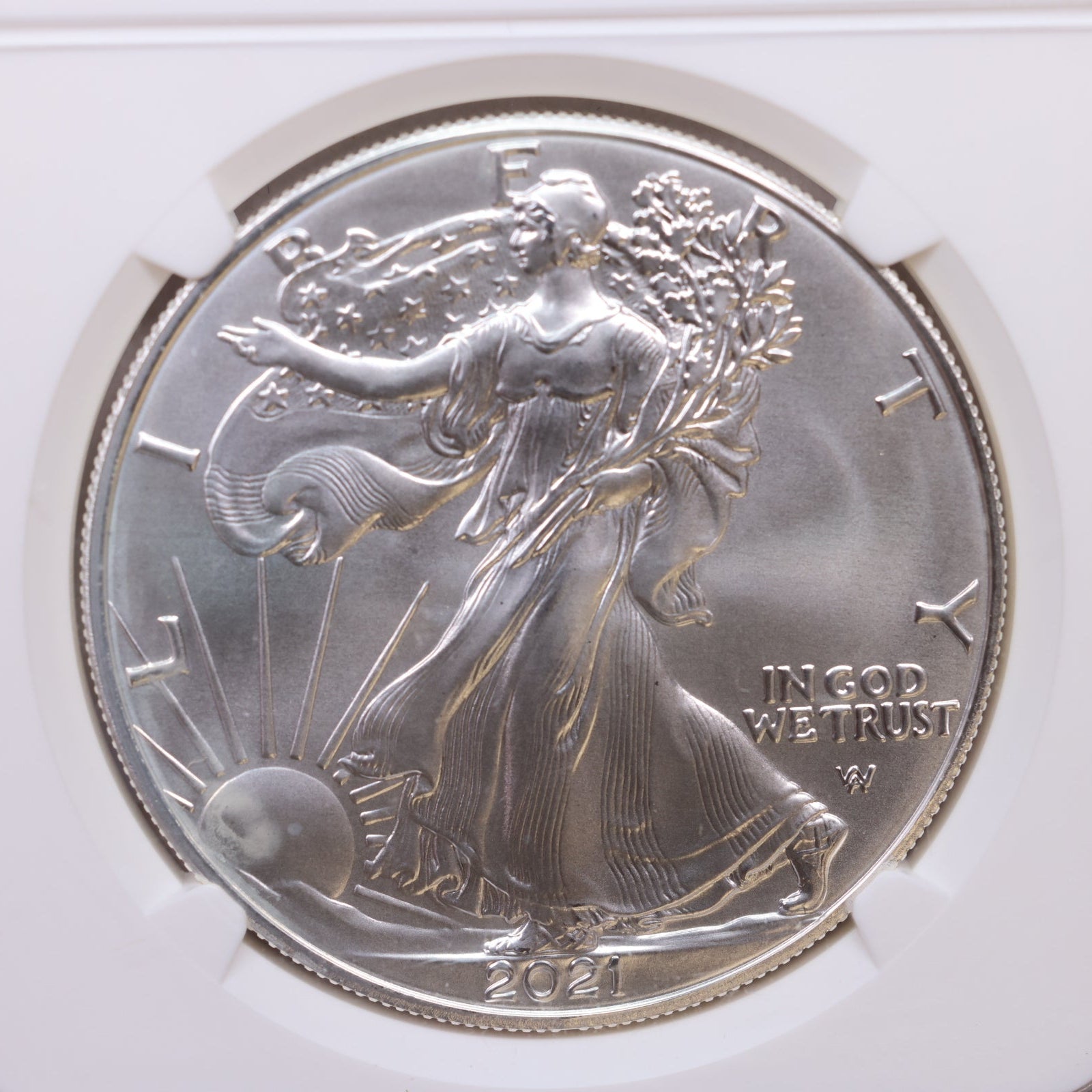 2021 American Silver Eagle, Type-2, 'First Day of Issue', NGC MS70, Store #AE0251