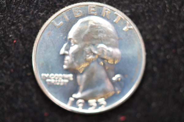 1955 Washington Silver Quarter, Proof Strike. Large Affordable Sale #02169