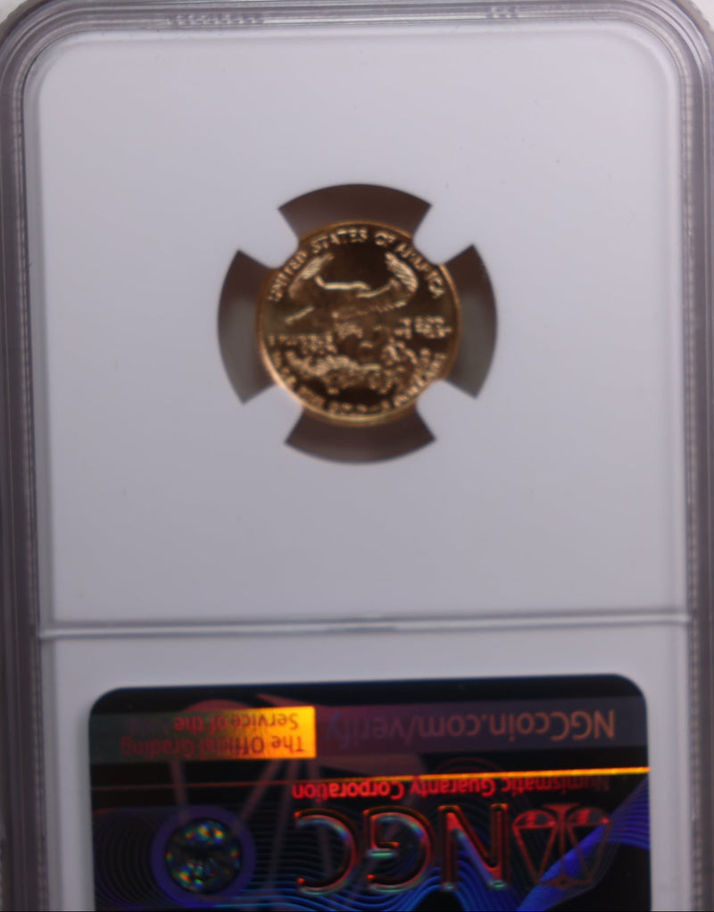1997 $5 American Eagle, 1/10th OZT Gold Coin, NGC MS-70 Store