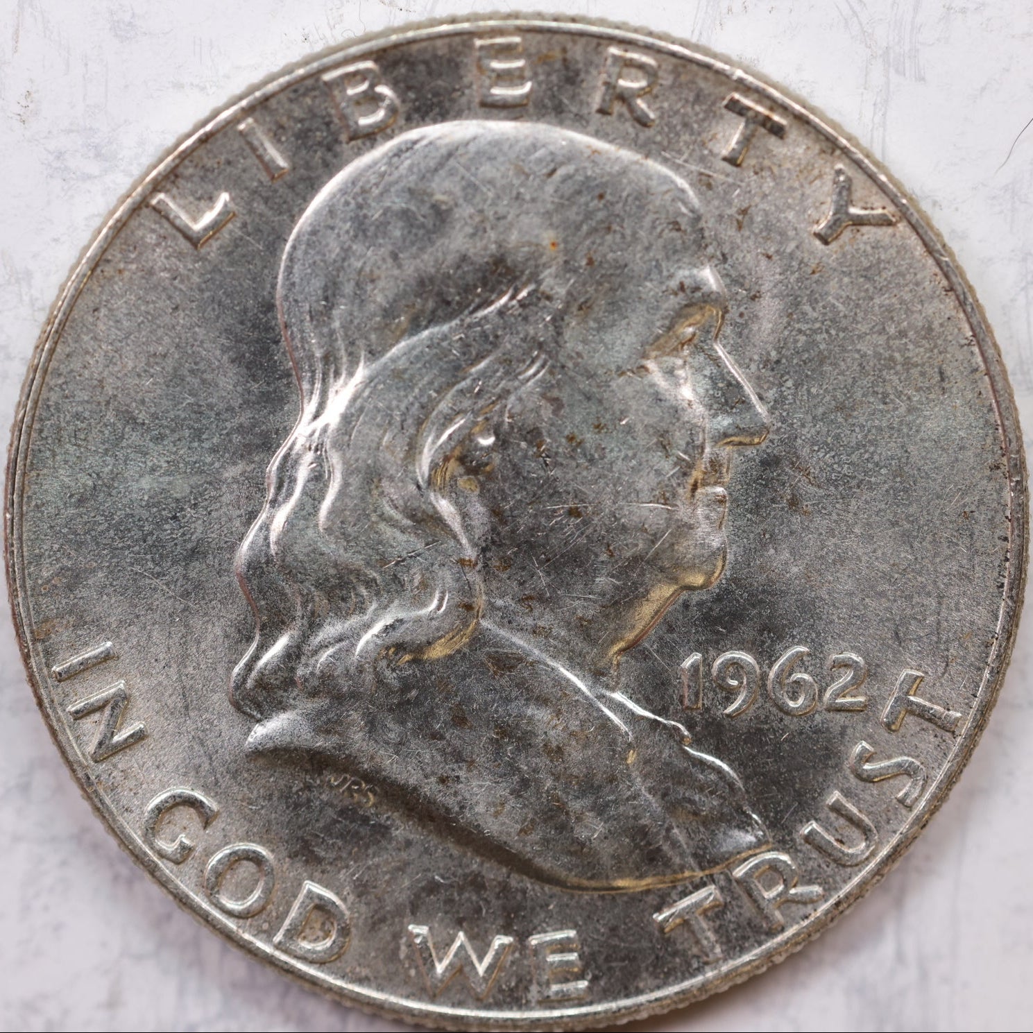 1962-D Franklin Half Dollar, Mint State Uncirculated Coin, Store #HR1204