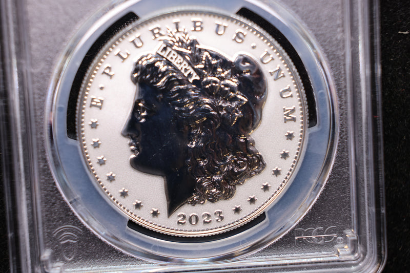 2023-S Morgan Silver Dollar, Reverse Proof, PCGS PR69, SALE