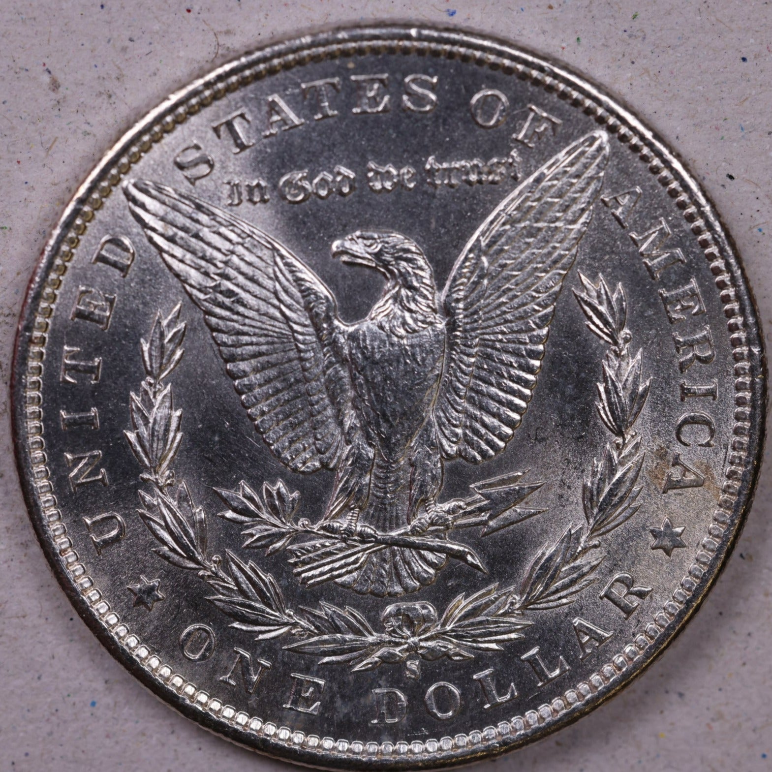 1897-S Morgan Silver Dollar., Mint State Collectable Coin., Store #1204