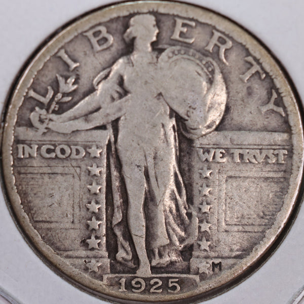 1925 Standing Liberty Quarter, Fine Circulated Coin, Store #QR0097