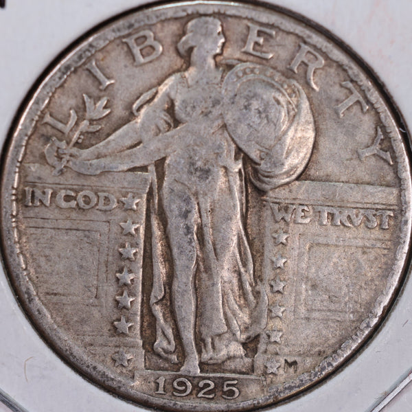 1925 Standing Liberty Quarter, Very Fine Circulated Coin, Store #QR0099