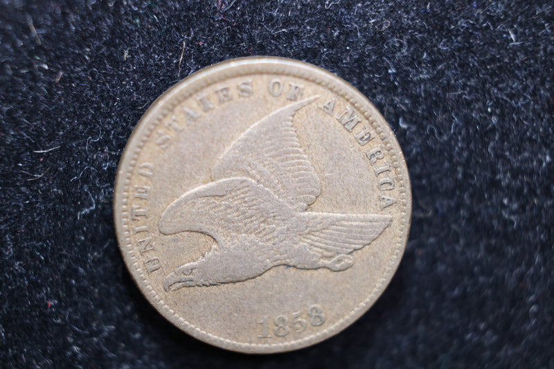 1858 Flying Eagle Cents, Affordable Circulated Coin, SALE