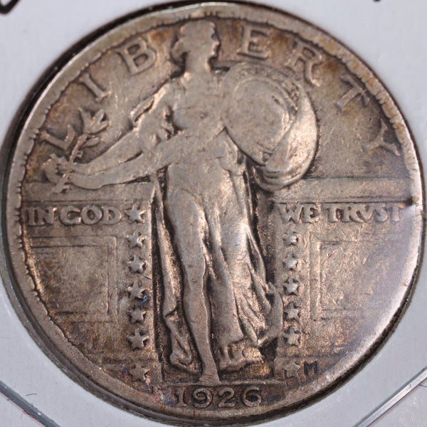 1926 Standing Liberty Quarter, Fine+ Circulated Coin, Store #QR0102