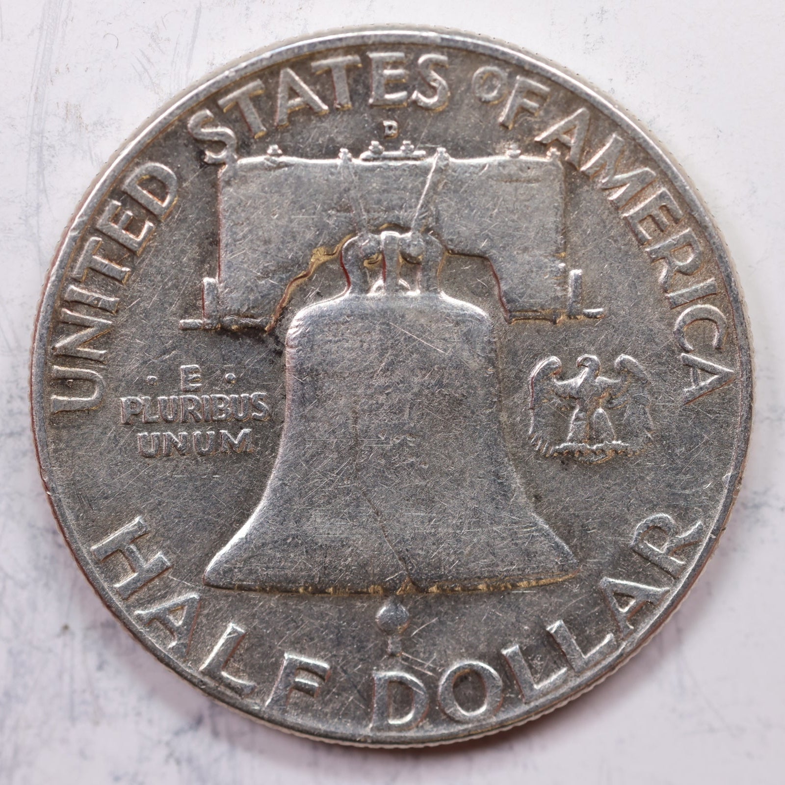 1961-D Franklin Half Dollar, Very Good Circulated Coin, Store #HR1212