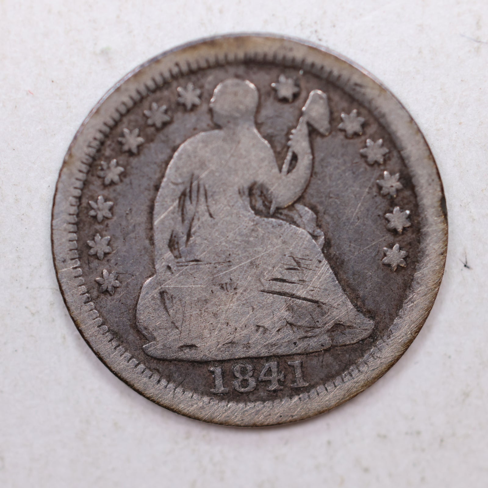1841-O Seated Liberty Half Dime, Circulated Affordable Coin, STORE Sale #HE0016.
