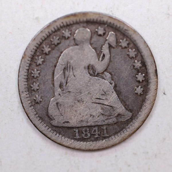 1841-O Seated Liberty Half Dime, Circulated Affordable Coin, STORE Sale #HE0016.