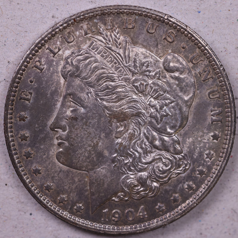 1904-O Morgan Silver Dollar., About Uncirculated Coin., Store