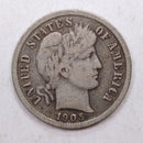 1905-O Barber Silver Dime, Nice Circulated Coin, Store Sale