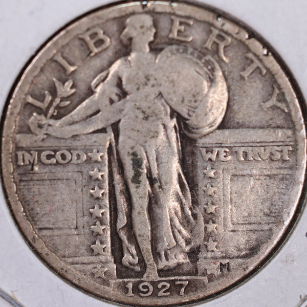 1927 Standing Liberty Quarter, Fine+ Circulated Coin, Store #QR0114