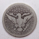 1902-S Barber (Liberty Head) Silver Quarter, Circulated Coin, Store
