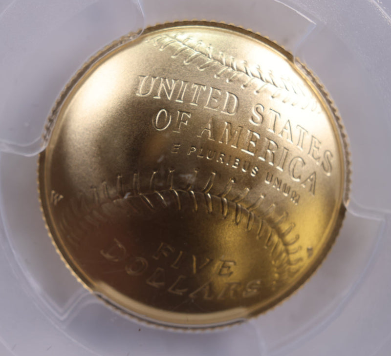 2014-W $5 Baseball Gold Commemorative, Cal Ripken, PCGS MS-70, Store