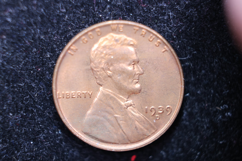 1939-D Lincoln Wheat Cents, Affordable Uncirculated Coin, SALE