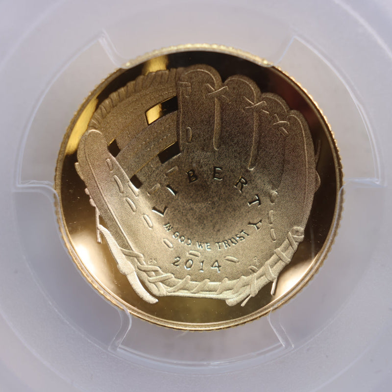 2014-W $5 Baseball Gold Commemorative, Cal Ripken, PCGS PF-70, Store