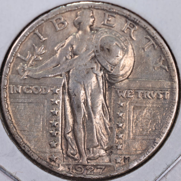 1927 Standing Liberty Quarter, Extra Fine Circulated Coin, Store #QR0119