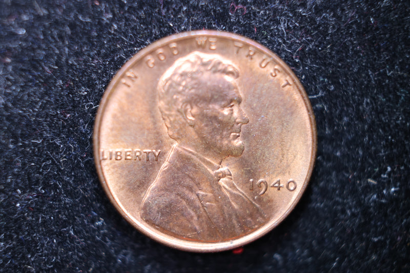 1940 Lincoln Wheat Cents, Affordable Uncirculated Coin, SALE