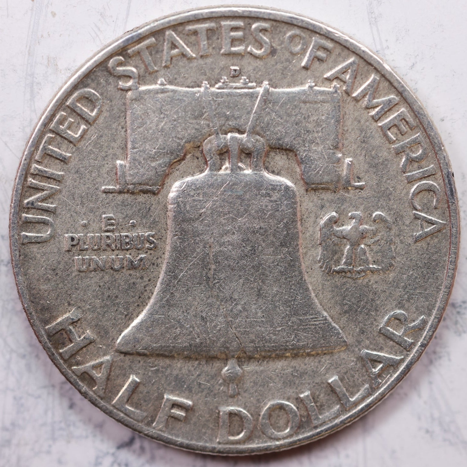 1952-D Franklin Half Dollar, Very Good Circulated Coin, Store #HR1228