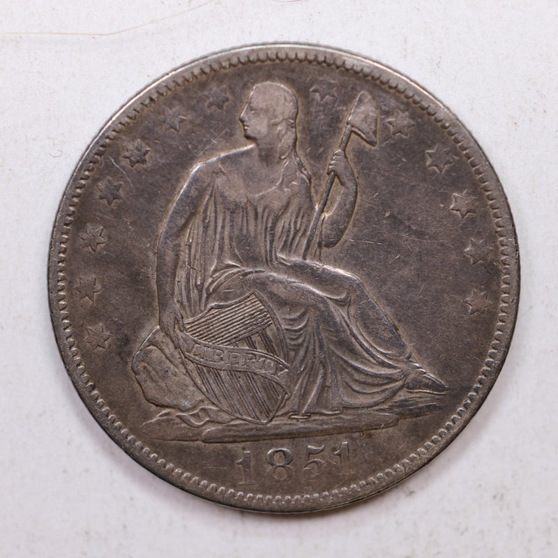 1851-O Seated Liberty Half Dollar, Nice Circulated Coin, Store Sale